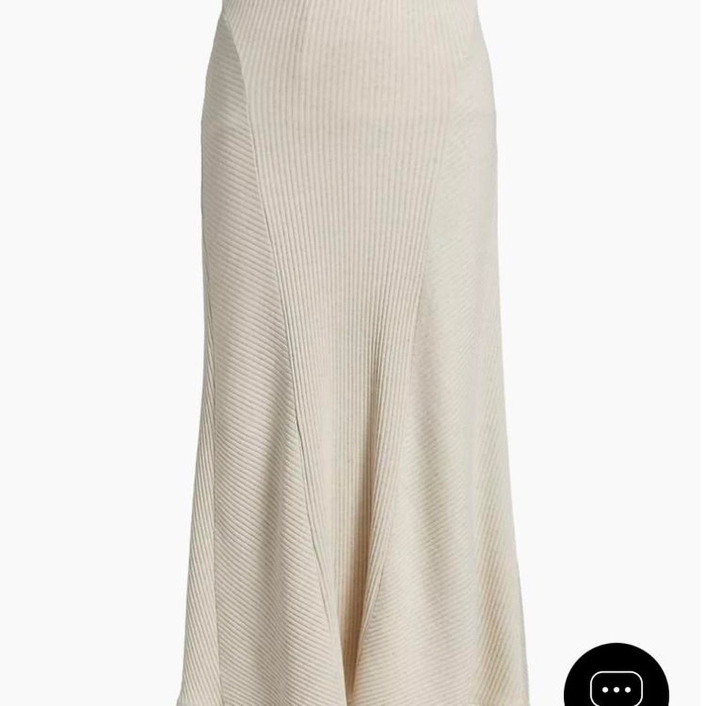 rag & bone Cream Midi Skirt